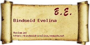 Bindseid Evelina névjegykártya